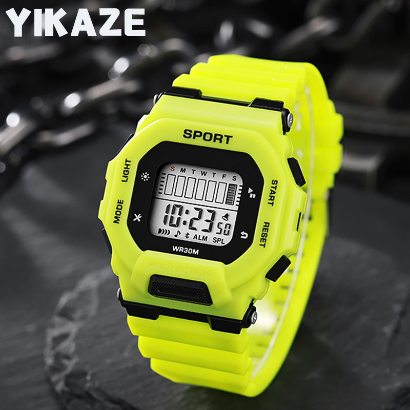 Outdoor Sports Adventure - YIKAZE Men's Sports Watch Waterproof LED