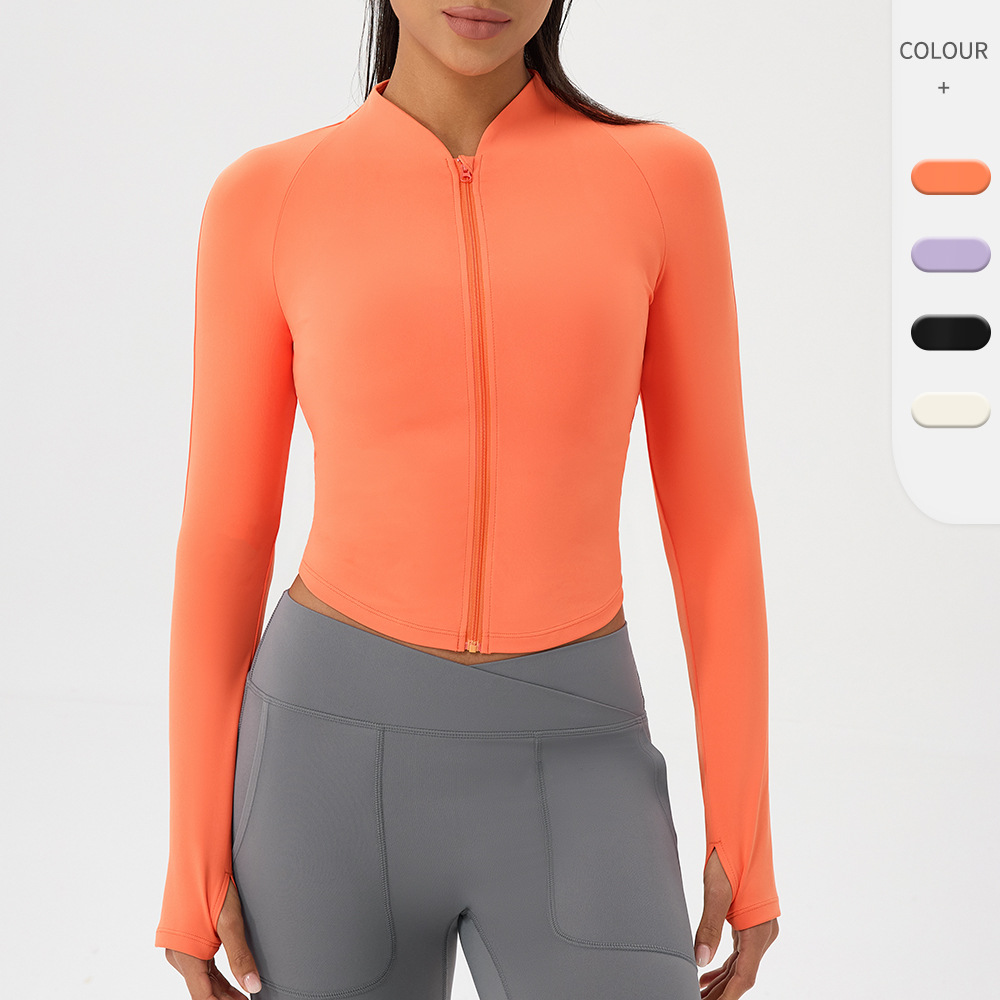 Nude yoga wear jacket stand-up - Outdoor Sport Jacket Women'S ulasan dan harga