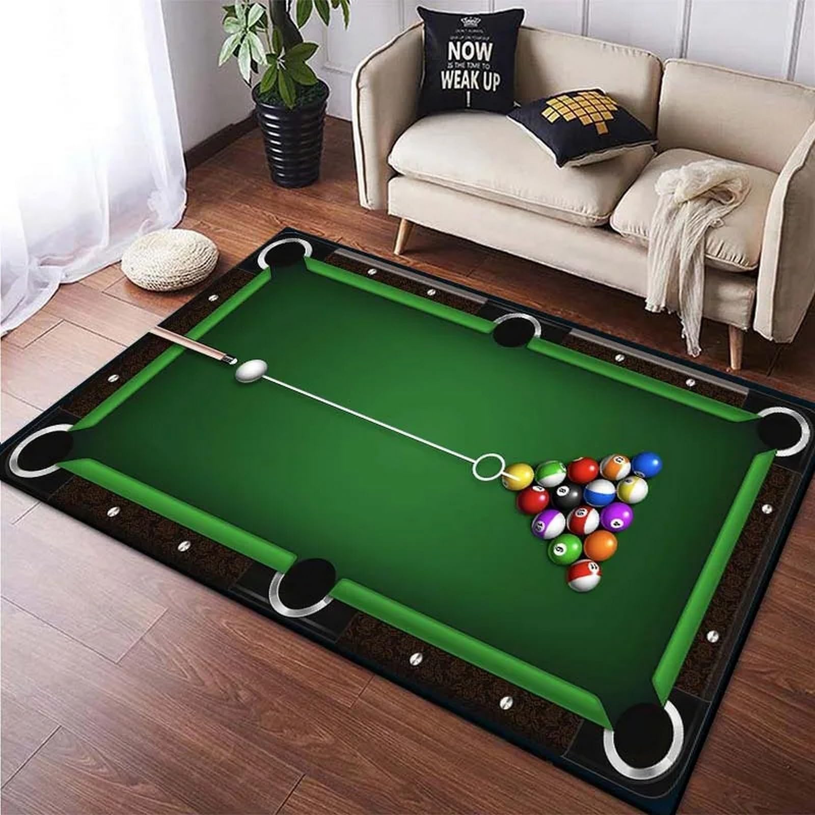 Billiards Area Rug, Ball Game  - Outdoor Sport Live ulasan dan harga
