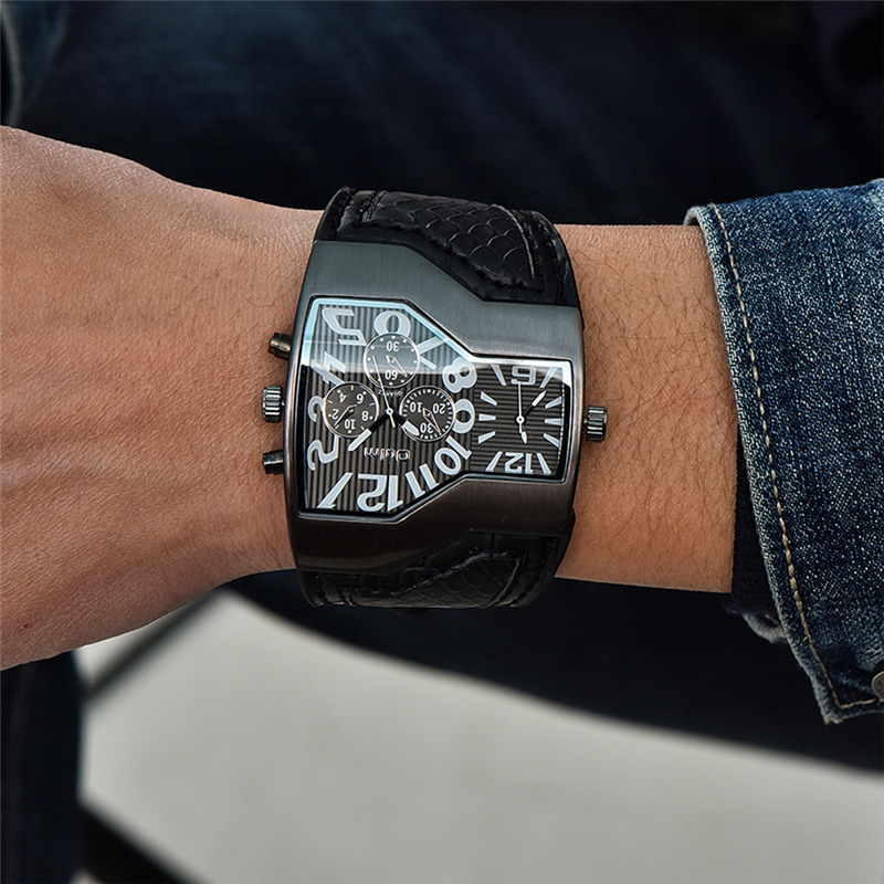 Oulm HP1220 Quartz Watch Male  - Outdoor Sport Brand ulasan dan harga
