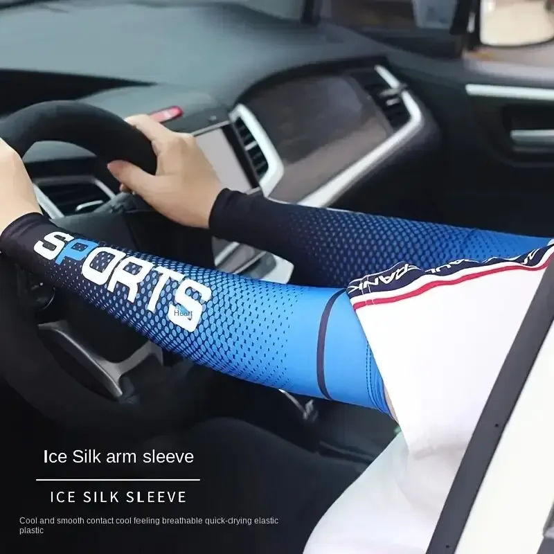 Ice Silk Arm Sleeves UV Protec - Outdoor Sport Activity ulasan dan harga