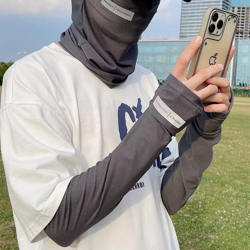 UV Solar Arm Sleeves Men Cycli - Outdoor Sport Activity ulasan dan harga