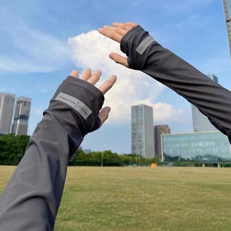 UV Solar Arm Sleeves Men Cycli - Outdoor Sport Activity ulasan dan harga