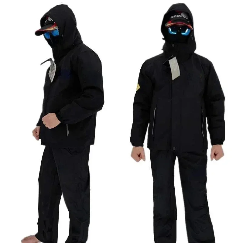 Thick Fishing Clothes Set Wint - Outdoor Sport Waterproof Pants ulasan dan harga