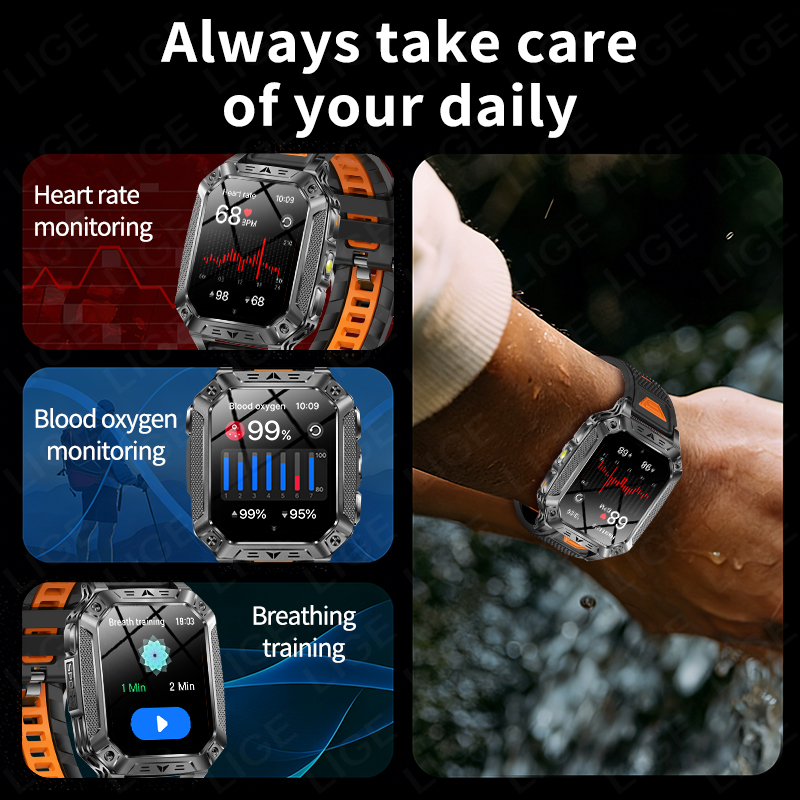 LIGE Built-in 1400mAh Super La - Outdoor Sport Day ulasan dan harga