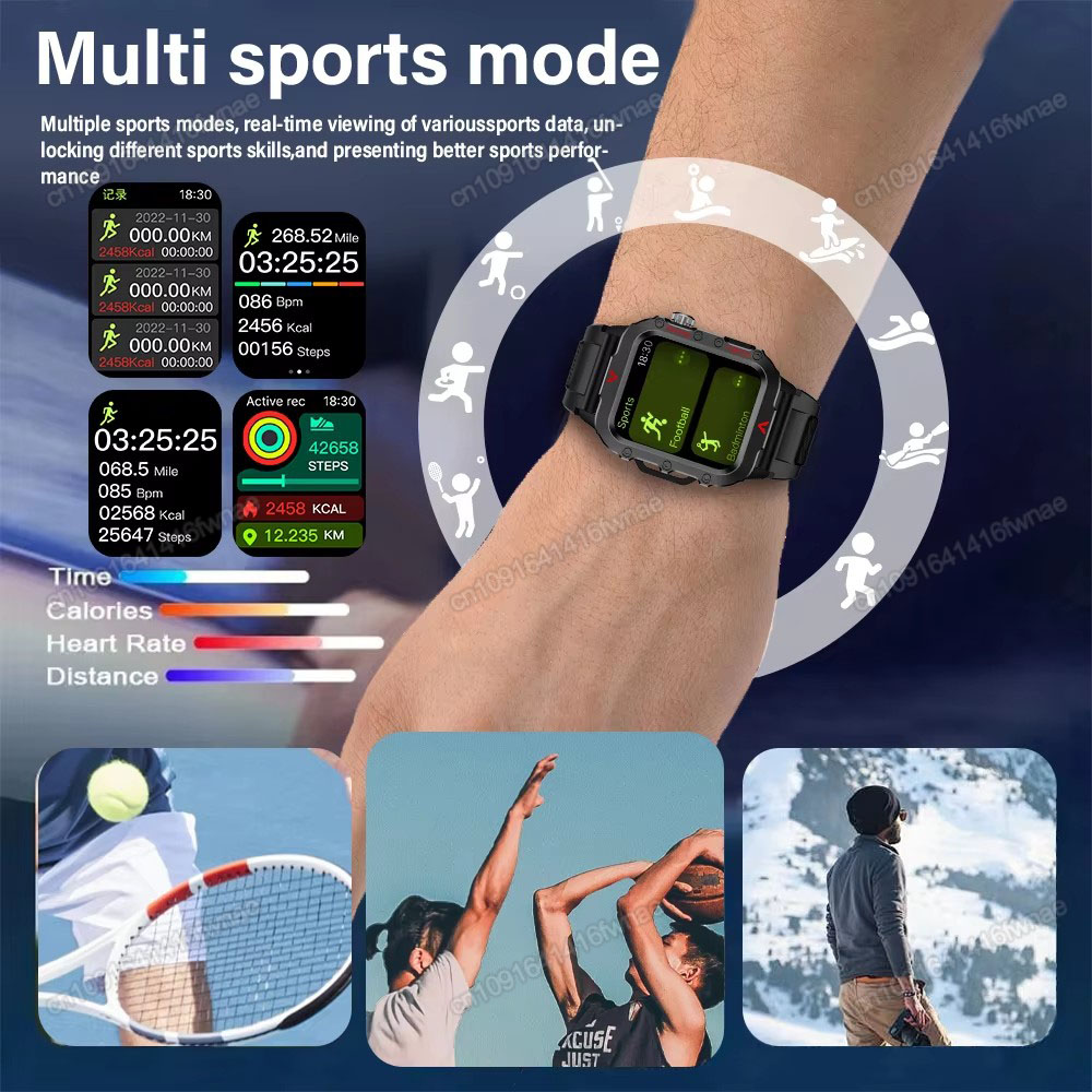 New Men's Smart Watch LED Flas - Outdoor Sport Day ulasan dan harga