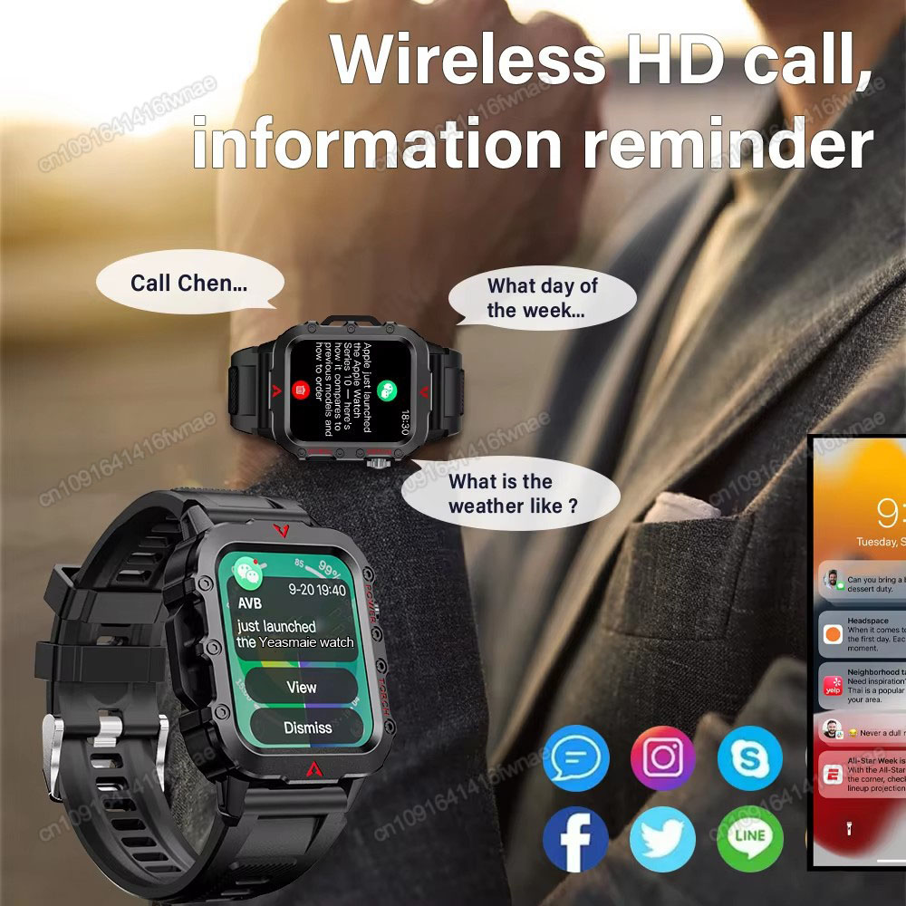 New Men's Smart Watch LED Flas - Outdoor Sport Day ulasan dan harga