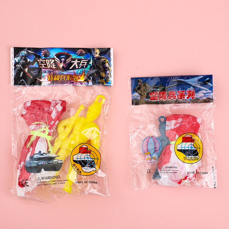 10pcs Plastic Ejecting Parachu - Outdoor Sport Day ulasan dan harga