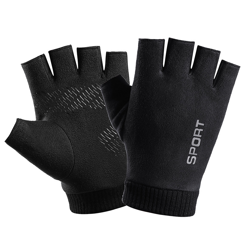 Men Winter Suede Leather Plush - Horse Riding Glove ulasan dan harga