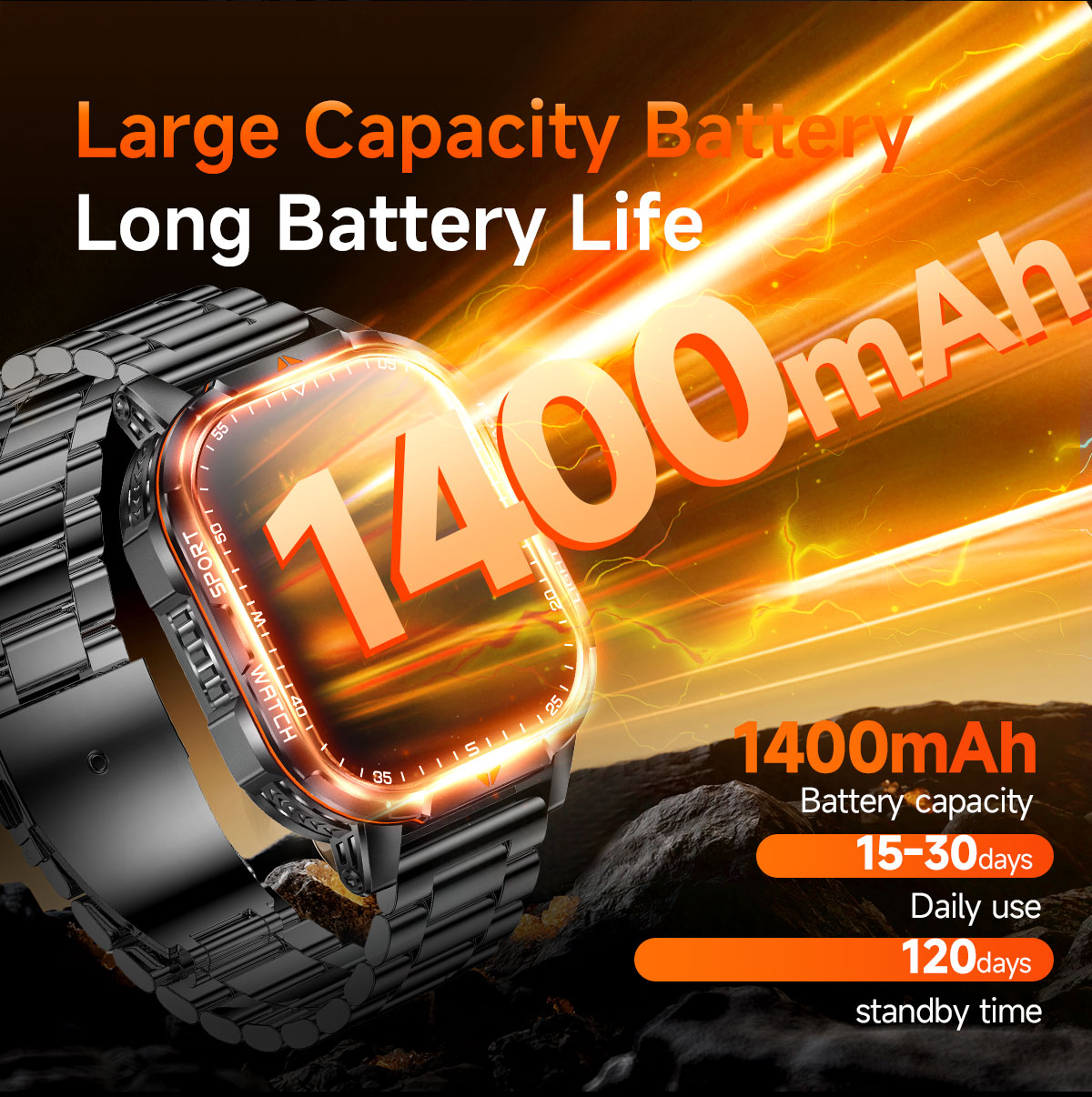Military Smart Watch for Men,  - Outdoor Sport Day ulasan dan harga