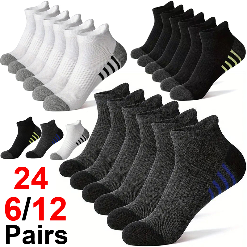 12Pairs High Quality Men's Spo - Outdoor Sports Activities ulasan dan harga