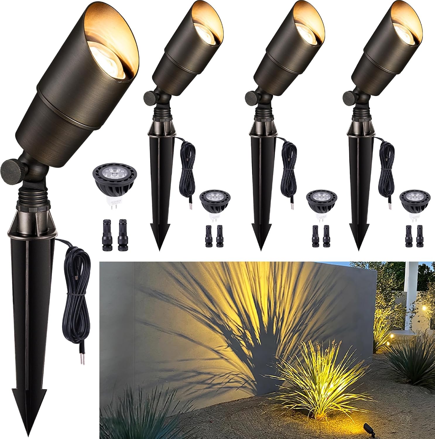 Brass Landscape Lighting Outdo - Outdoor Spotlight ulasan dan harga